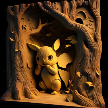 3D model Pikachus Goodbye Forest of Pikachu (STL)